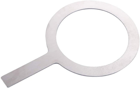 UPKOCH Stainless Steel Baking Cup Ring Milk Coffee Cup Rim Protective Cover with Handle For Tea Dessert Shop Cafe