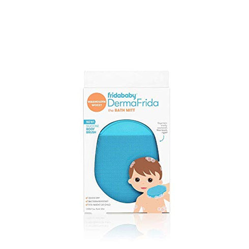 DermaFrida The SkinSoother Baby Bath Silicone Brush by Fridababy | Baby Essential for Dry Skin, Cradle Cap and Eczema (1 Pack)