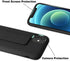LAUDTEC Silicone Kickstand Case Compatible with iPhone 11 case Vertical and Horizontal Stand Hand Strap Metal Kickstand, Flexible Soft Liquid Silicone Stand Case for iPhone 11(Black)
