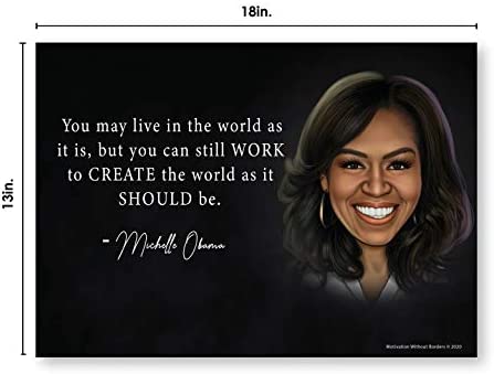 MWB Icons of Black History Poster Pack Collection | Black History Posters | 4 Pack - Maya Angelou, Rosa Parks, Michelle Obama, Oprah Winfrey | 13" x 18" Non-Laminated | Juneteenth | Classroom or Home | Civil Rights Heroes