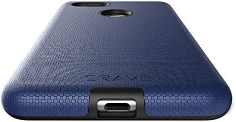 Crave Dual Guard for Google Pixel 3 XL Case, Shockproof Protection Dual Layer Case for Google Pixel 3 XL - Navy