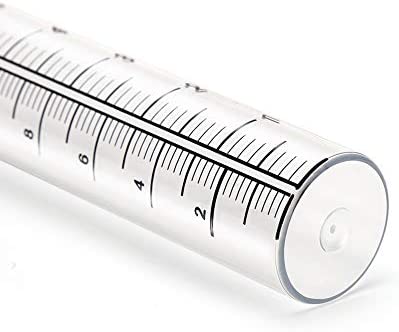 Litake 6" Capacity Plastic Rain Gauge Replacement Tube for Yard Garden Outdoor, Overall Size 7.2in x 1.4in and Weather-Resistant