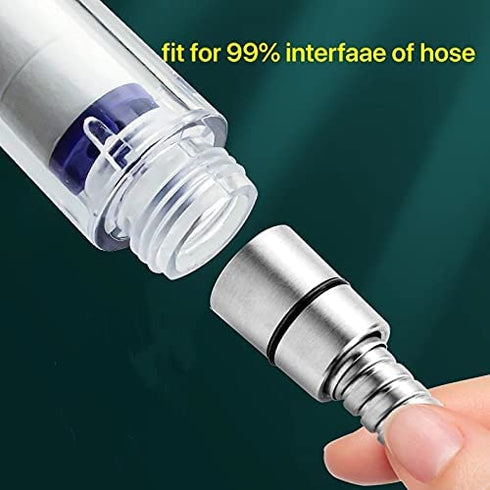 PXLYWLTZL Turbo Propeller Driven Shower Head?High-pressure shower head with 2 filter,1 Hose,1 holder and Adjustable switch?Handheld Turbocharged turbo fan shower head 360 Degrees Rotating