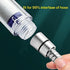 PXLYWLTZL Turbo Propeller Driven Shower Head?High-pressure shower head with 2 filter,1 Hose,1 holder and Adjustable switch?Handheld Turbocharged turbo fan shower head 360 Degrees Rotating