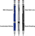 ExcelFu 6 Pieces 2.0 mm Mechanical Pencils with 6 Cases Lead Refills, Color and Black Refills for Draft Drawing, Carpenter, Writing, Crafting, Art Sketching