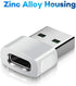 Basesailor USB to USB C Adapter 3 Pack,Zinc Alloy Type C Female to A Male Charger Block-Converter for iPhone 12 13 14 Pro Max,Airpods,iPad 8 10 Air 4 5 Mini 6,Samsung Galaxy Z Fold Flip S23 A53 Watch