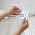 Hookless RBH14BS01 It’s A Snap! PEVA Snap-In Shower Curtain Liner, 70x69 In., Frost