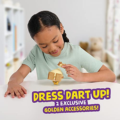 My Squishy Little Golden Dumpling – Interactive Doll Collectible with Accessories – Dart (Gold)
