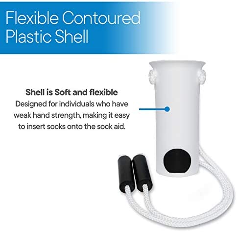 RMS Deluxe Sock Aid - Socks Helper with Foam Handles
