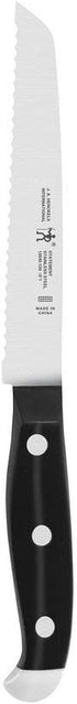 HENCKELS Statement Serrated Utility Knife, 5 inch, Black/Stainless Steel