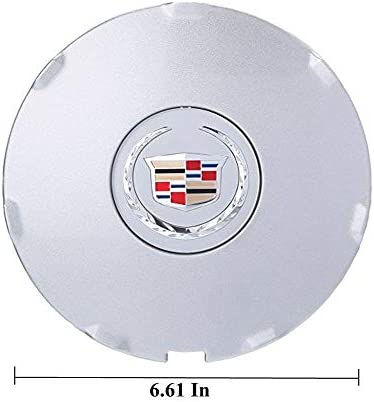 CARCC CD001 Wheel Center Hub Caps, 18 inch Center Cap Wheel Rim Cover Hub Cap for Cadillac SRX 2010-2016 (Silver)