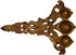 Aarti Diya with Three Wicks - Decorative Hand Made Brass Metal Traditional Style Oil lamp