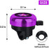 Kids Bike Bell, Aluminum Bicycle Bell for Kids Girls Toddlers Gifts, Cute Clear Sound Children's Bike Accessories Bell Ring, Adjustable Size Lovely Bike Horn Purple