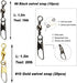 Hook Snap Swivel Sinker Assortment 110Pcs Fishing Tool Assortment Terminal Tackle Baitholder Hooks Octopus Hook Circle Hooks Sinker
