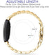 Shangpule Compatible with Fitbit Inspire HR / Inspire 2 / Inspire Bands , Stainless Steel Metal Replacement Wrist Band for Fitbit Inspire Women Man Large Small (Gold)