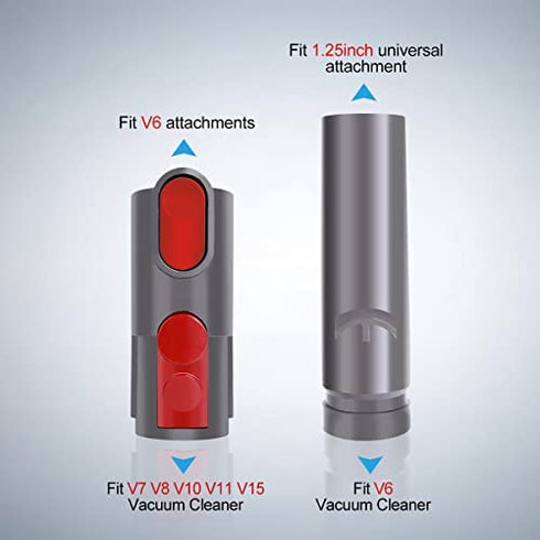 LANMU Attachment Adapter Compatible with Dyson V15 V11 V10 V8 V7 V6 Outsize Vacuum Cleaner, Universal Tool Adaptor Convertor
