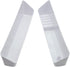Aiwaiufu Kitchen Sink Front Trays Tip Out Tray Set 14 Inch Polymer Plastic White (2 Pack)