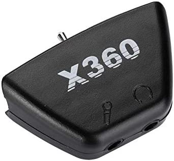 Sudroid 3.5mm Headset Mic Adapter for Xbox 360 Controller Black