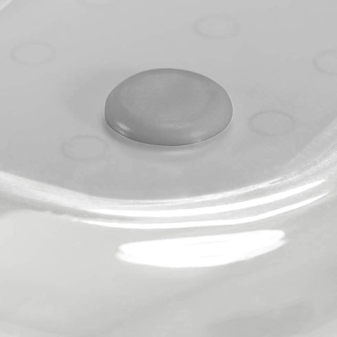 madesmart Silverware Tray - Large | Light Grey | Clear Soft Grip Collection | 6-compartment | Soft-grip Lining | Non-slip Feet | BPA-free