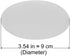 Door Knob Wall Shield, Transparent Round Soft Rubber Wall Protector Self Adhesive Door Handle Bumper (Large Round 3.54" 4PCS, Clear)