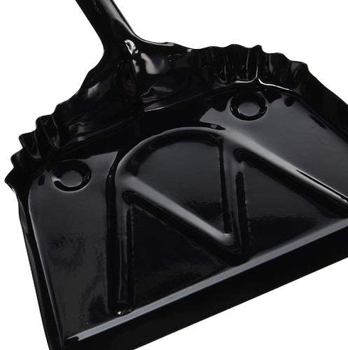DQB Industries 72539 24-Gauge Metal Dust Pan, 12-Inch , Black