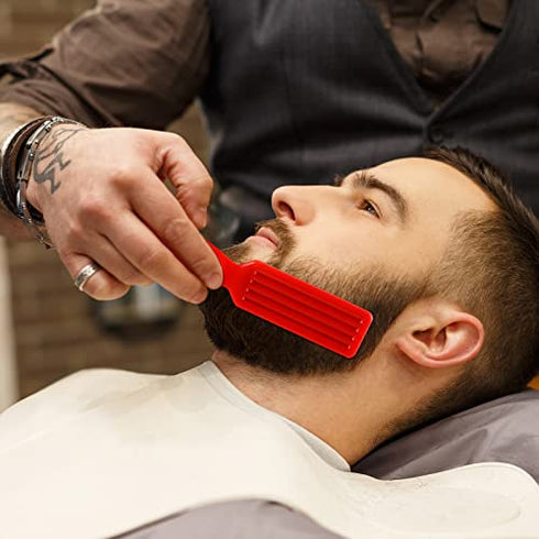 6 Pieces Barber Pencil Set 4 Barber Pencils with Built-in Sharpener and 2 Barber Blade Cleaning Brushes Hairline Outline Pencils Trimmer Clipper Brushes for Me (Black, White, Dark Brown, Light Brown)