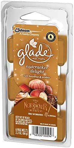 Glade Wax Melts Air Freshener - Holiday Collection 2018 - Nutcracker Delight - Net Wt. 2.3 OZ (66 g) Per Package - Pack of 2 Packages