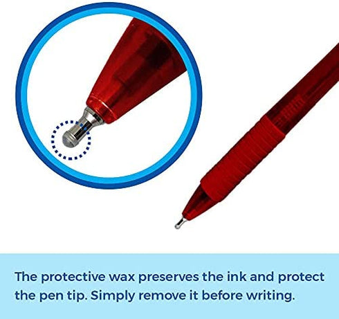 Greeting Pen Translucent 12 Pen Set with Motivational/Inspirational Quotes, 6 Designs 46006