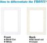 Egofine 5x7 White Picture Mats Pack of 14, Frame Mattes for 4x6 Pictures, Acid Free, 1.2mm Thickness, with Core Bevel Cut