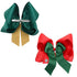 4 Pcs Large Christmas JOJO Hair Bows, 8 Inch Handmade Grosgrain Ribbon Alligator Clip Hair Accessories for Gifts 1