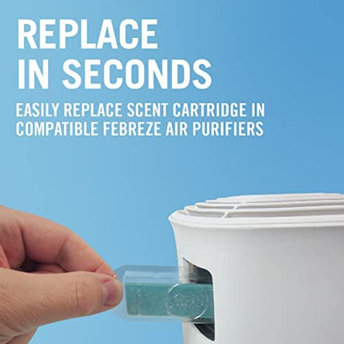 Febreze Linen & Sky Air Purifier Scent Refill Cartridge, 2-Pack, White, 2 per Pack