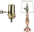 ECUDIS Pack of 2 Lamp Keys Socket Turn Keys Replacement Switch Knobs, Brass Finish