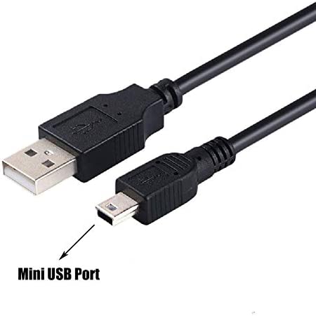 6.6Ft Charger Cable for PS3 Controller, 2Pack Long Mini USB Data Sync Transfer Charging Cord Compatible with Playstation 3, PS3 Slim, PS Move Controller
