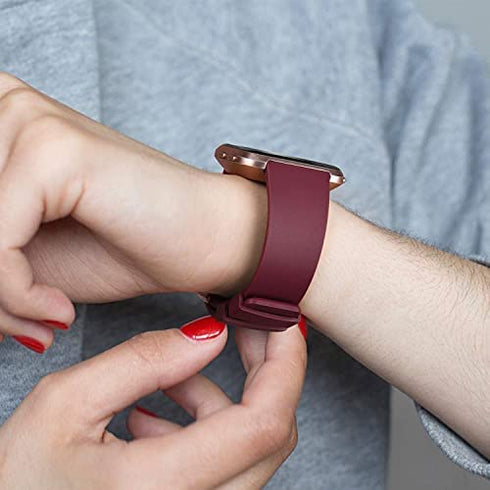 6 Pack Sport Bands Compatible with Fitbit Versa 2 / Fitbit Versa / Versa Lite / Versa SE, Classic Soft Silicone Replacement Wristbands for Fitbit Versa Smart Watch Women Men (6 Pack A, Large)