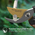 8" Pruning Shears, Pohaku Garden Shears Premium Titanium Scissors Clippers with Safety Locking Spare Spring, Bypass Hand Pruners, Branch Cutter Gardening Hand Tools for Trimming Bushes Flowers Plants