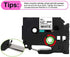 Compatible Brother TZe TZ Tape 12mm 0.47" Label Maker Tape TZe-231 TZeMQP35 TZeMQF31 TZeMQ531 TZeMQE31 TZeMQY31 Laminated Tape for Brother P Touch PT H110 D200 D210 D400 D600, 6 Pack