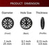 Raydodo 12 Pcs 25mm Matt Black Buttons 1 Inch for Sewing Buttons Large 2-Holes Flatback Vintage Craft Buttons for Crafts and DIY Handmade Repair Clothing (Black)