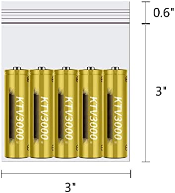 Small Plastic Bags 3 x 3" 100pcs Clear Zipper Poly Bags 2 Mil Resealable Poly Baggies with Zip Top Lock for Snack Candy Cards Crafts Samples 10 Sizes to Choose from