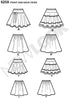 Simplicity Creative Patterns New Look 6258 Child's and Girls' Circle Skirts, A (3-4-5-6-7-8-10-12)