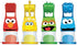 Sesame Street Elmo Party Favor Set for Toddlers Kids ~ 24-Pc Bundle with Clay Dough, Dough Roller, Molds, and Stickers (Party Supplies)