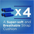 resplabs CPAP Strap Covers - Compatible with Most Full Face Headgear - 4 Pack