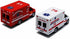 ?? KiNSMART Rescue Team Ambulance 5" Die Cast Metal Cabin w/ Pullback Action ??