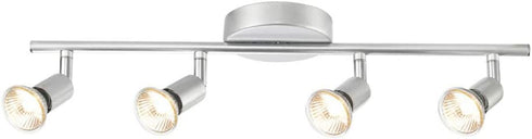 Globe Electric 58932 Payton Collection 4 Bar Track Light, Matte Silver