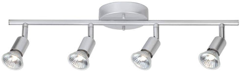 Globe Electric 58932 Payton Collection 4 Bar Track Light, Matte Silver