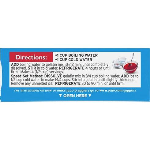 Jell-O Sugar-Free Gelatin Dessert, Strawberry Banana (Pack of 4)