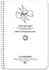 BookFactory NotRight (Left-Handed) Notebook / Lefty Notebook 120 pages 6" x 9" Black Cover, Wire-O (JOU-120-69CW-A-(NotRightBlk))