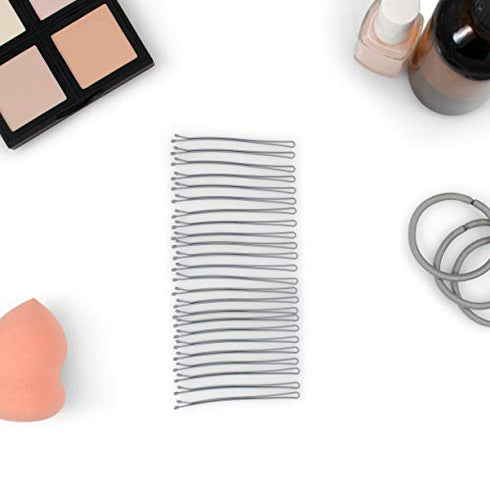 Heliums Gray Extra Long Bobby Pins, 2.5 Inch Straight, Easier Open, Gentle to Medium Hold - 24 Count