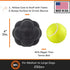 Ultra Durable Tumbler Treat Ball - Lifetime Replacement Guarantee - Aggressive Chewer Approved - Made in USA - Medium/Large Dogs - Safe & Non-Toxic Natural Rubber - Monster K9 Dog Toys