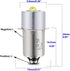 LudoPam Maglite Conversion Replacement 2 Cell D and C LED Bulb Flashlight