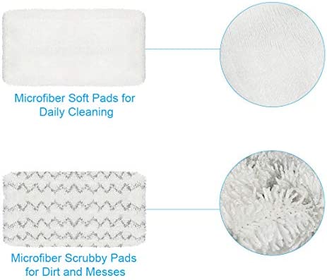 4 Pack Steam Mop Pads for Bissell Symphony 1252 1606670 1543 1652 1132 1530 11326 Vacuum and Steam Mop, Bissell 2747A Replacement Pads, Bissel Symphony Pet Mop Pads, Microfiber Washable & Reusable